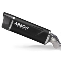 Arrow Indy Race EVO "Dark" aluminum Slip-On Exhaust w/ Carbon End Cap | Yamaha MT-07 (2025)